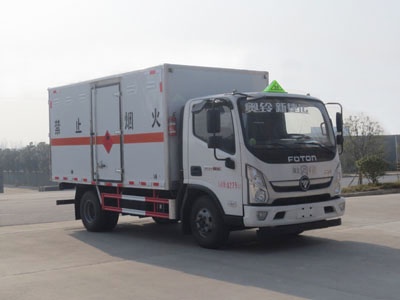 國六福田奧鈴易燃?xì)怏w廂式運輸車